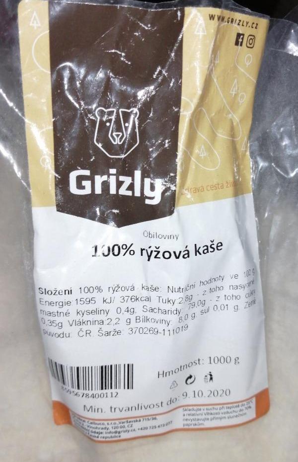 Fotografie - Rýžová kaše 100% Grizly