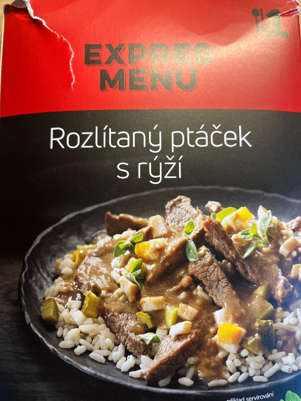 Fotografie - Rozlítaný ptáček s rýží Expres menu