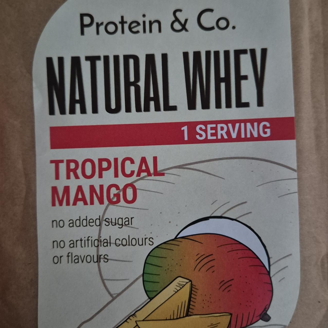 Fotografie - Natural Whey Tropical Mango Protein & Co.