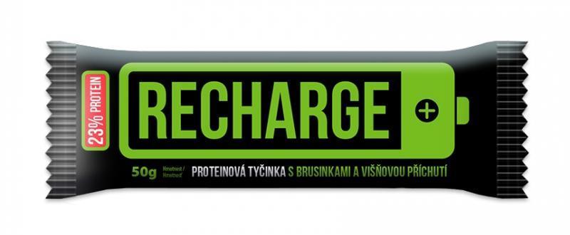 Fotografie - Recharge proteionová tyčinka s brusinkami a višňovou příchutí Bonavita