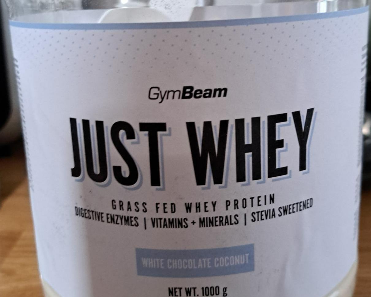 Fotografie - Just Whey White chocolate & Coconut GymBeam