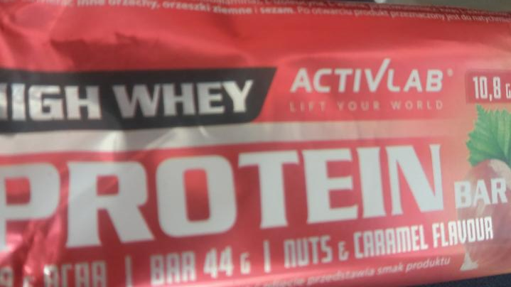 Fotografie - High whey protein bar Activlab