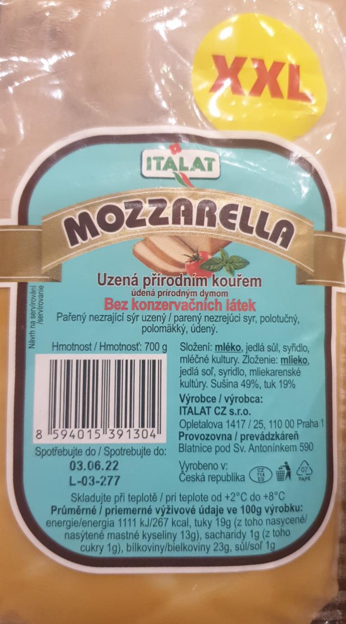 Fotografie - Mozzarella uzená přírodním kouřem Italat