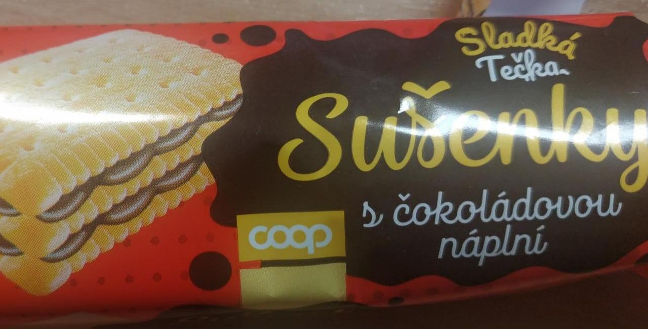 Fotografie - Sušenky s čokoládovou náplní Coop