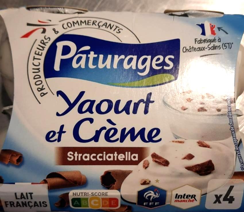 Fotografie - Yaourt et cereme stracciatella Páturages