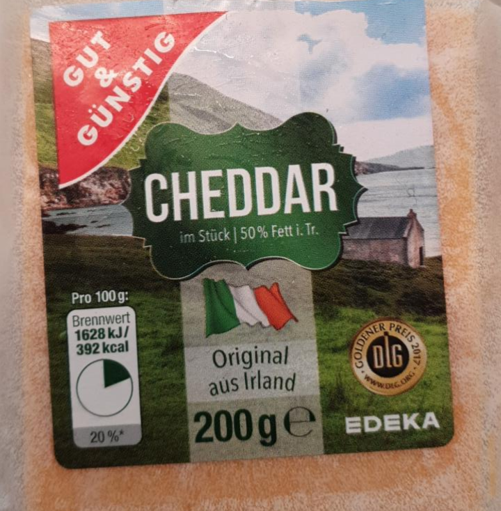 Fotografie - Cheddar original aus Irland Gut & Gunstig