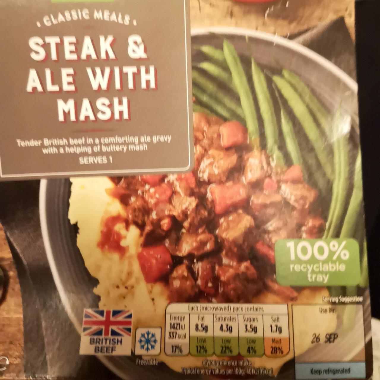 Fotografie - Steak & Ale with Mash /Asda