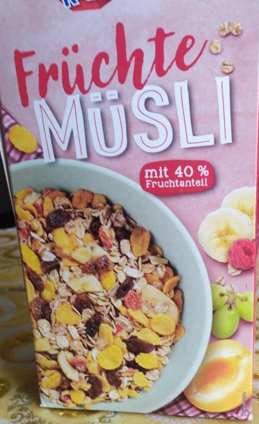 Fotografie - Knusperone Früchte Müsli mit 40% Frucht