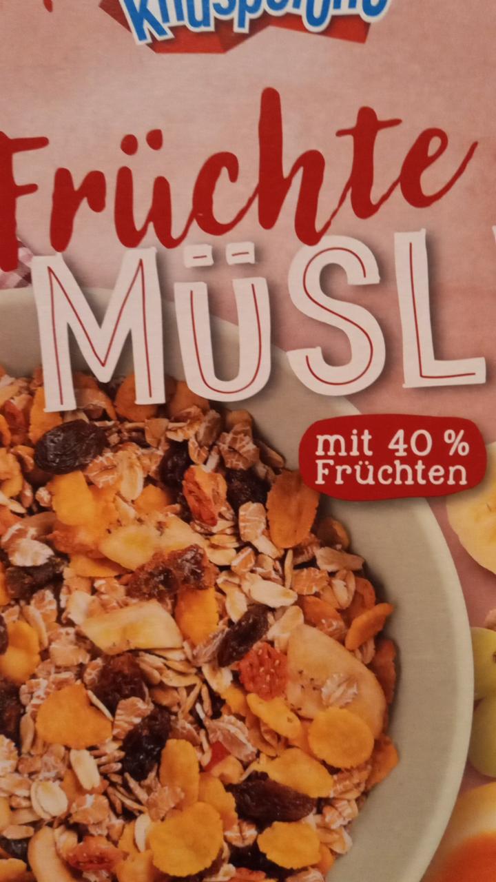 Fotografie - Knusperone Früchte Müsli mit 40% Frucht