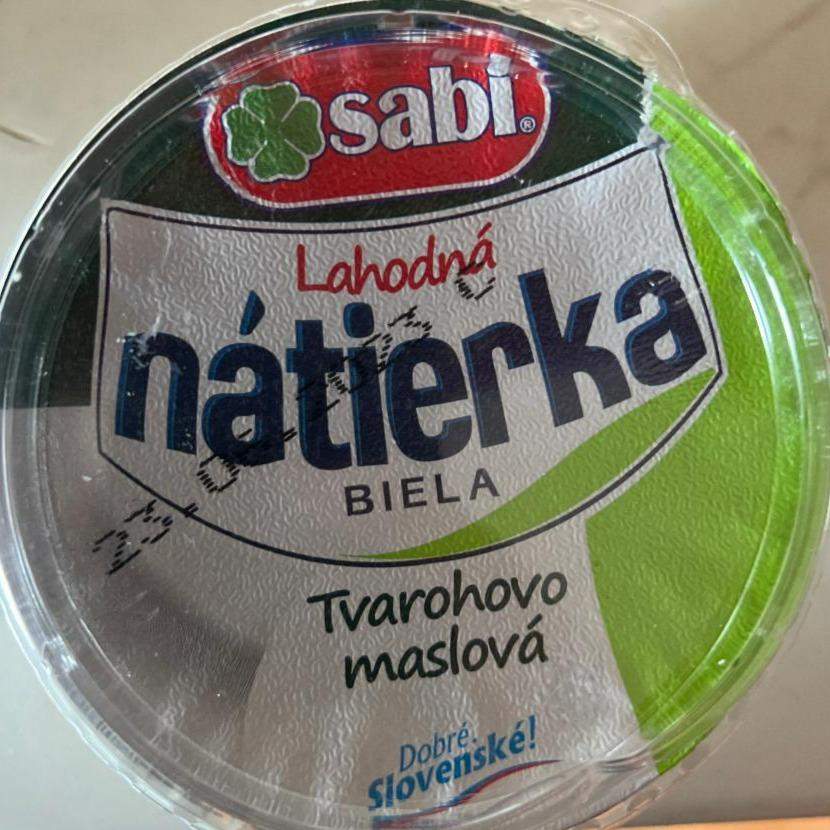 Fotografie - Lahodná nátierka biela Tvarohovo maslová Sabi