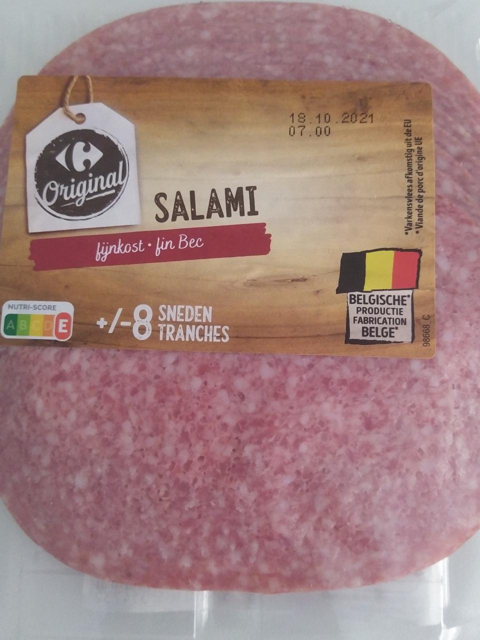 Fotografie - Salami Fin Bec Carrefour Original