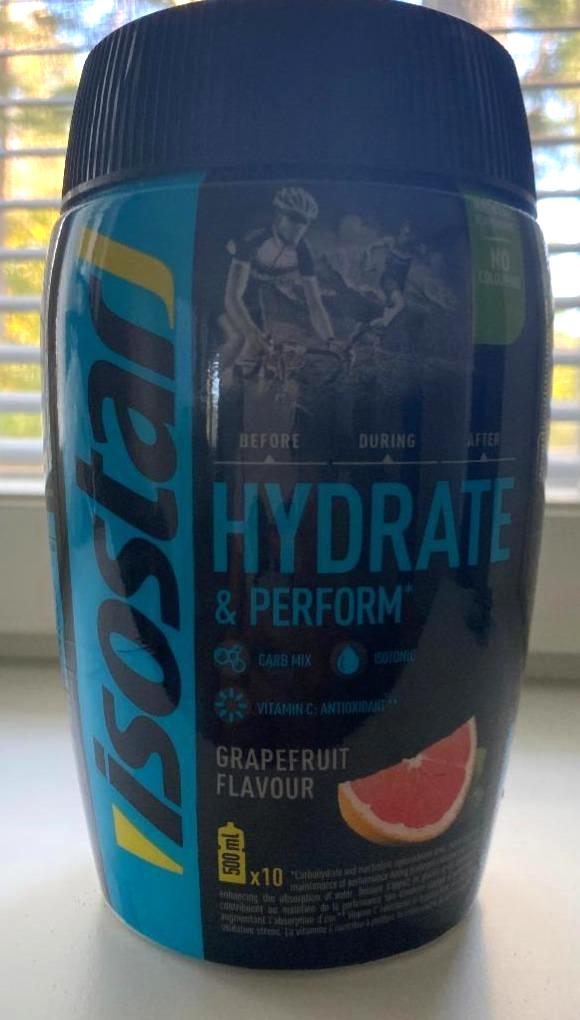 Fotografie - hydrate & perform Grapefruit Isostar