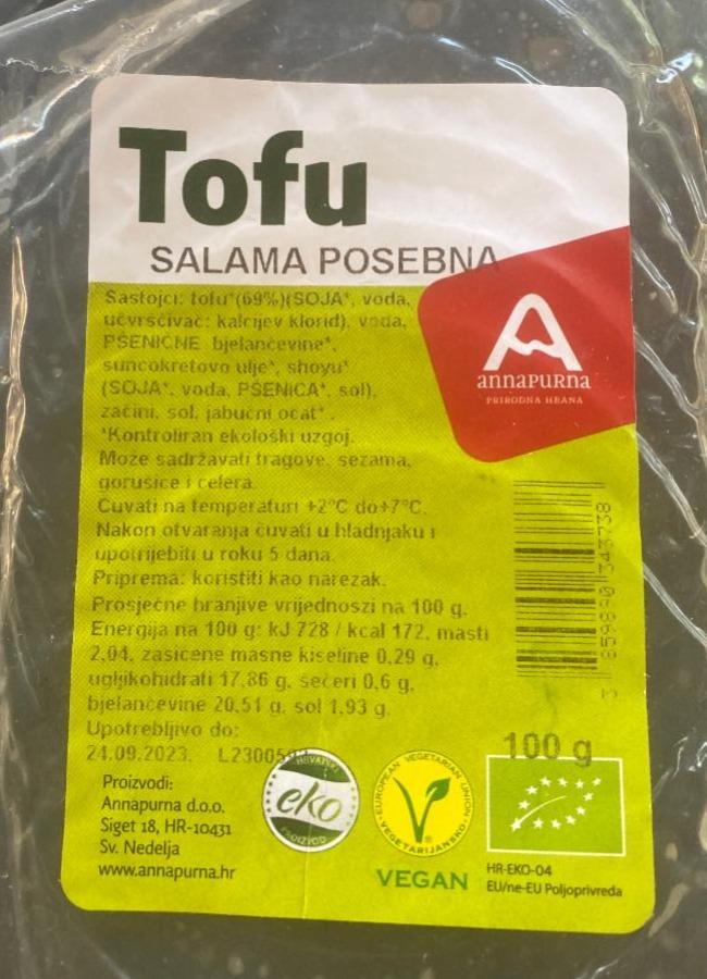 Fotografie - Tofu salama posebna Annapurna