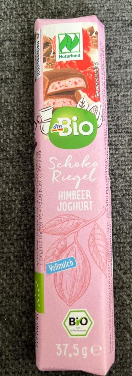 Fotografie - Schoko riegel himbeer joghurt dmBio