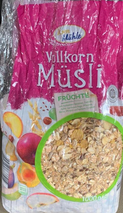 Fotografie - Vollkorn Müsli Früchte Korn Mühle