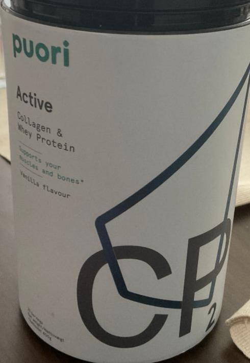 Fotografie - Active Collagen & Whey protein Vanilla flavour Puori