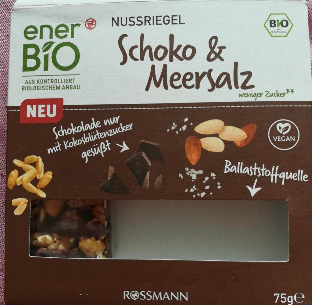 Fotografie - Nussriegel Schoko & Meersalz EnerBio