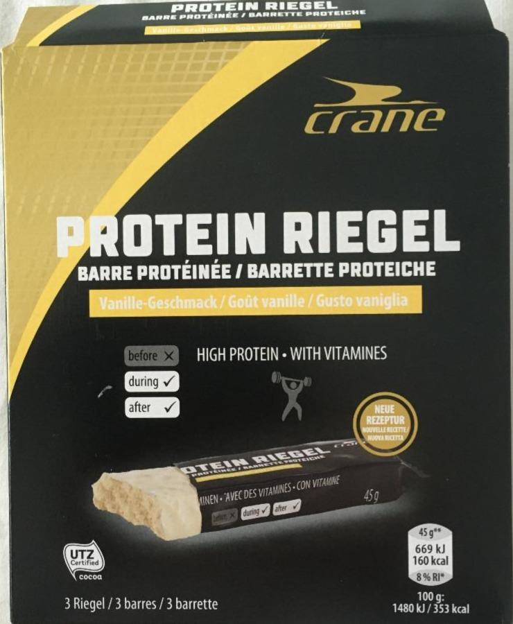 Fotografie - Protein Riegel Vanille Crane