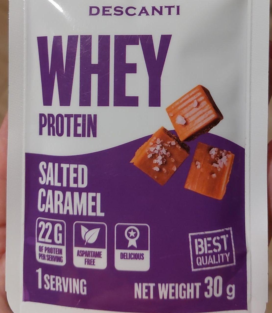 Fotografie - Whey Protein Salted caramel Descanti