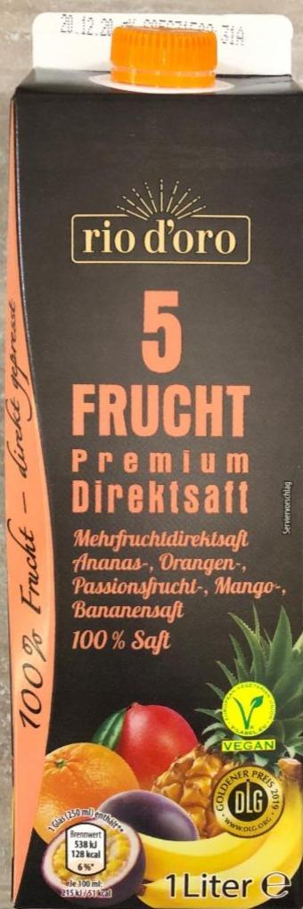 Fotografie - 5-Frucht Premium Direktsaft rio d'oro