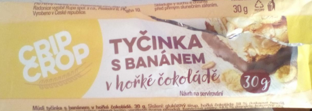 Fotografie - Musli tyčinka čokoláda, banán