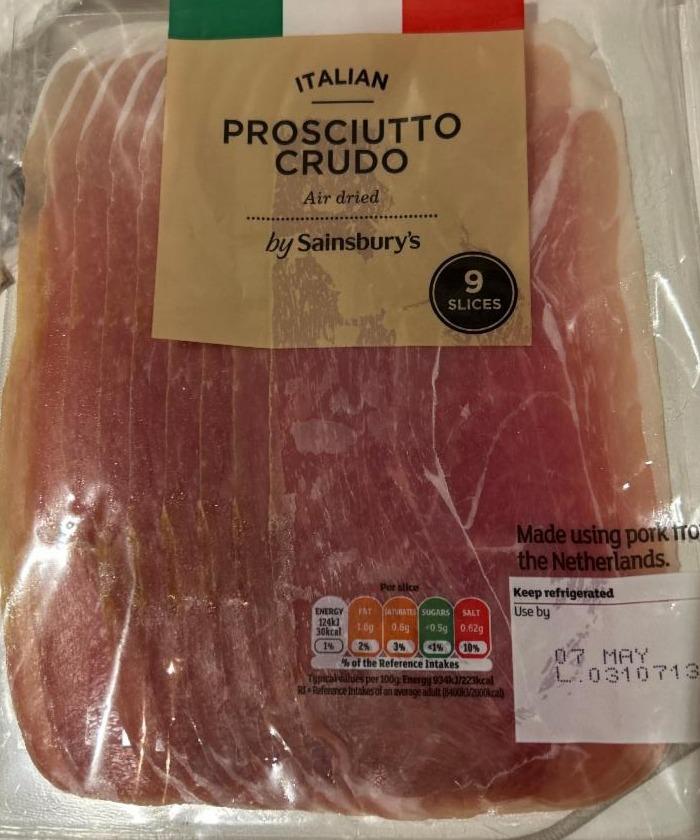 Fotografie - Prosciutto crudo by Sainsburry’s