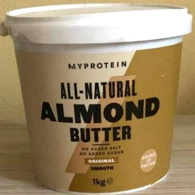 Fotografie - Almond butter original smooth MyProtein