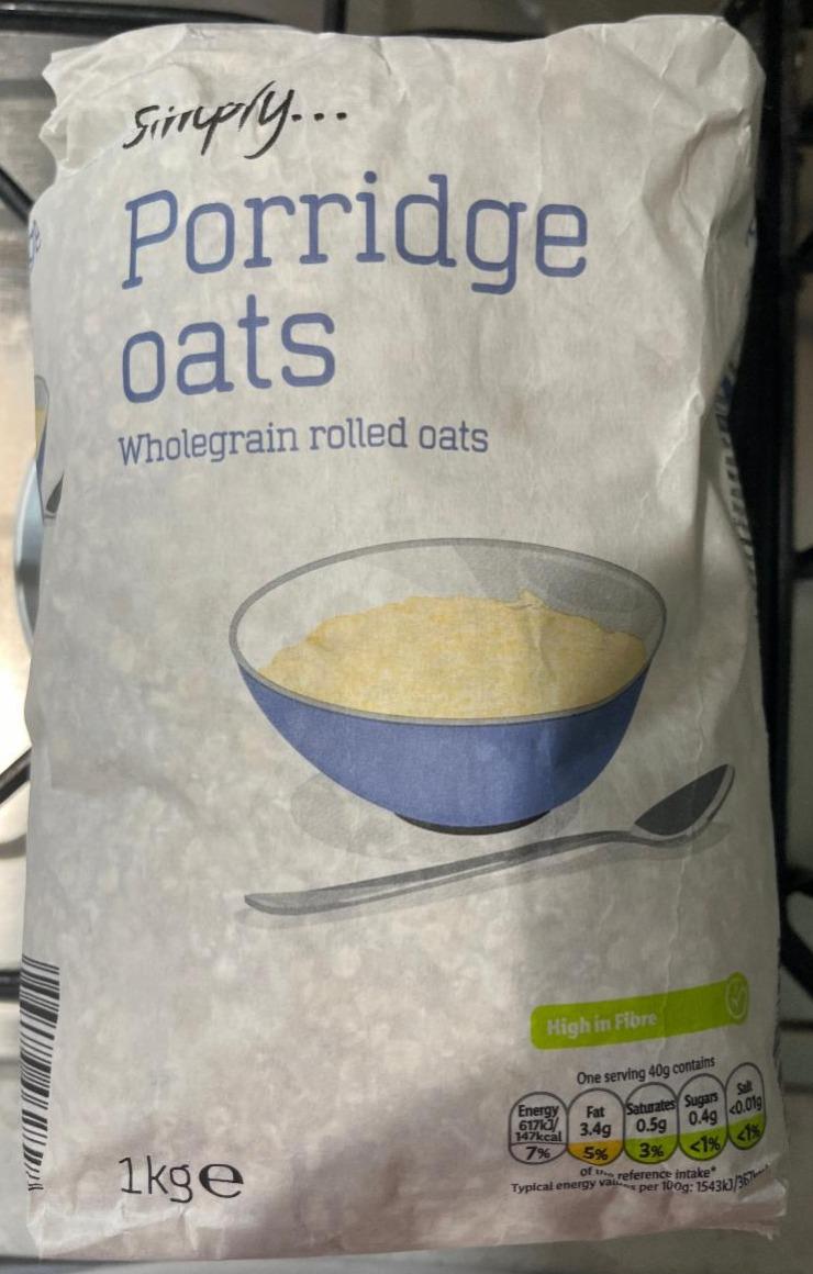 Fotografie - Porridge Oats Simply