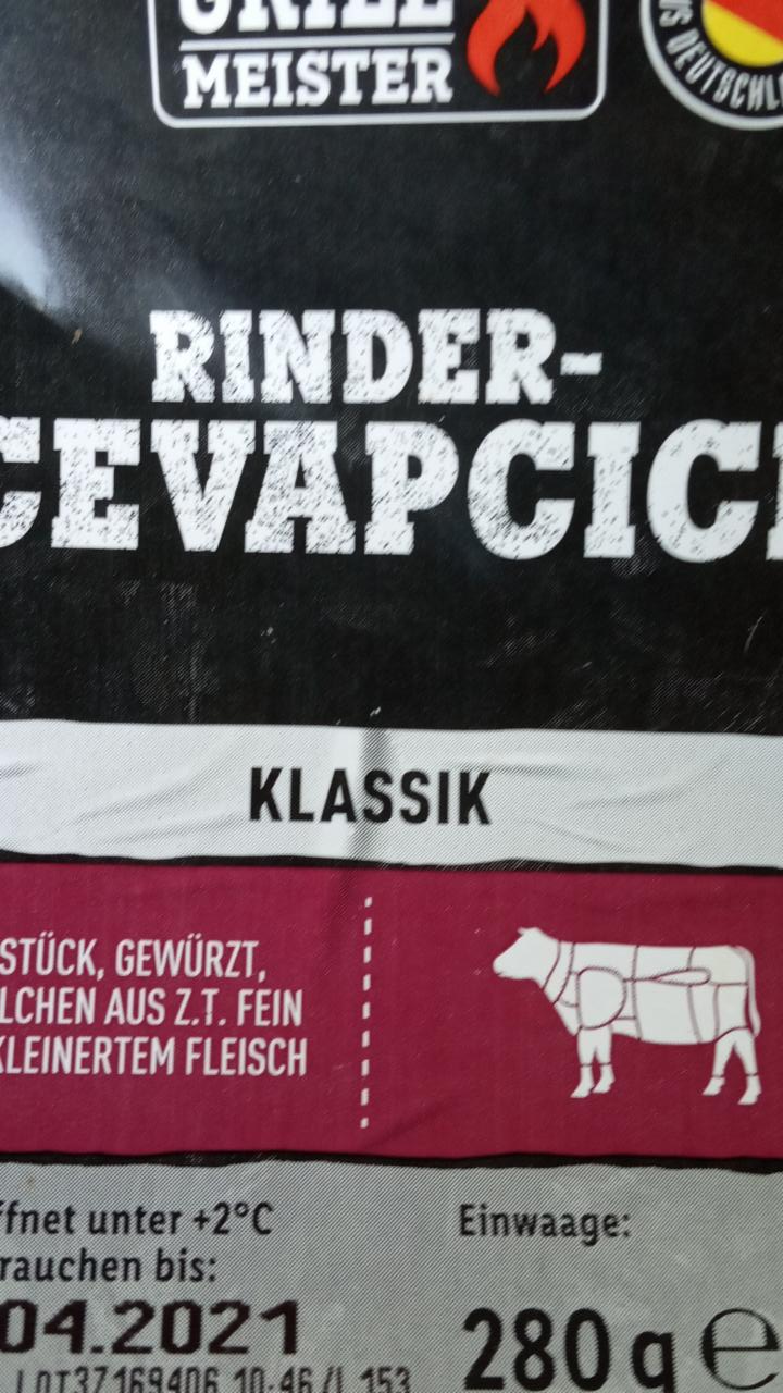 Fotografie - Rinder Cevapcici Grill Meister