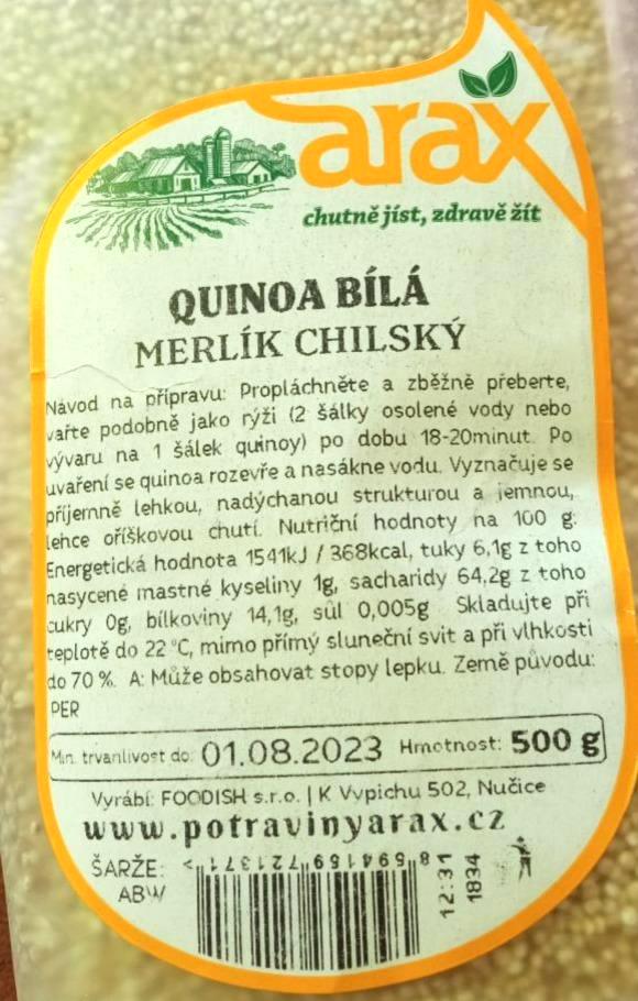 Fotografie - quinoa bílá, merlík chilský Arax