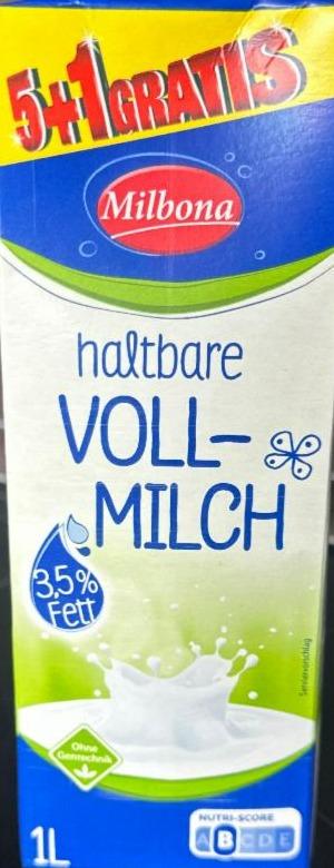 Fotografie - Haltbare vollmilch 3,5% fett Milbona