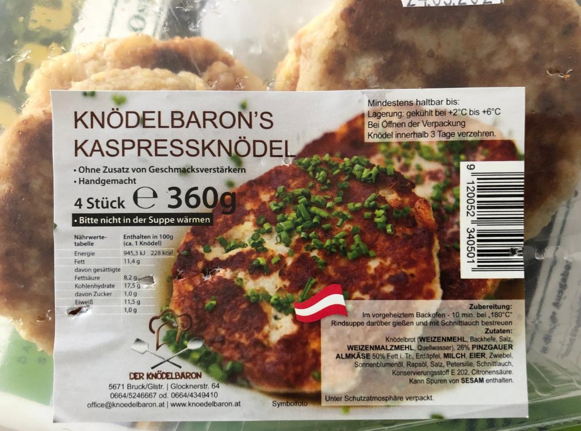 Fotografie - Kaspressknödel Knödelbarons