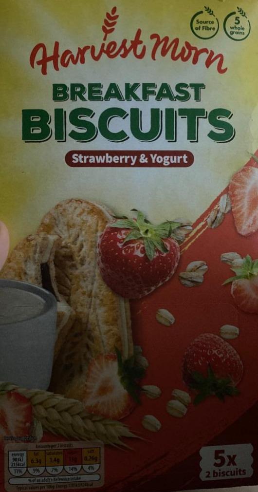 Fotografie - Breakfast Biscuits Strawberry & Yogurt Harvest Morn