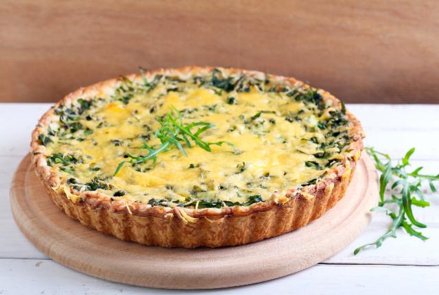 Fotografie - špenátový quiche