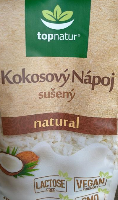 Fotografie - kokosový nápoj sušený natural topnatur