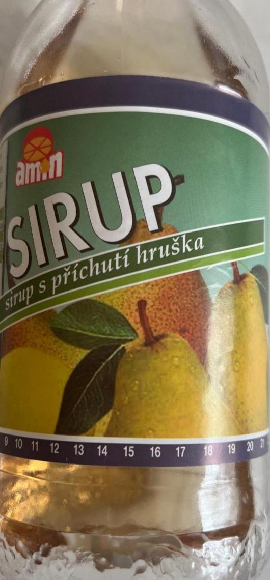 Fotografie - sirup Amin hruška