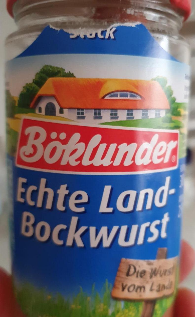 Fotografie - Echte Land-Bockwurst Böklunder