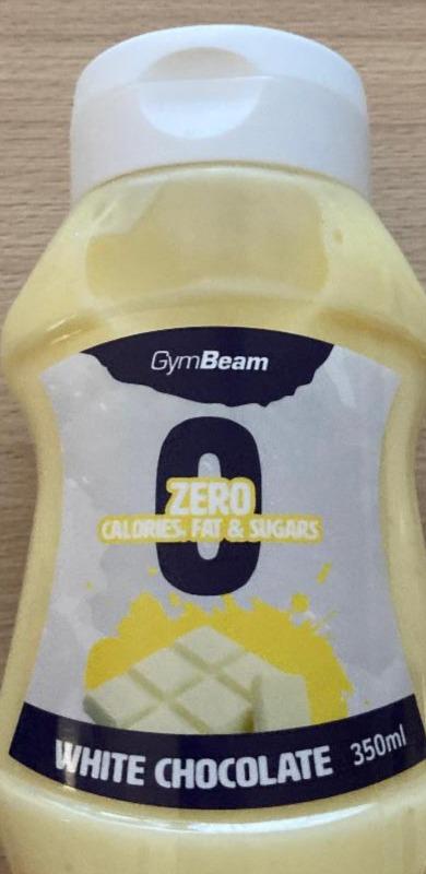 Fotografie - zero syrup white chocolate GymBeam