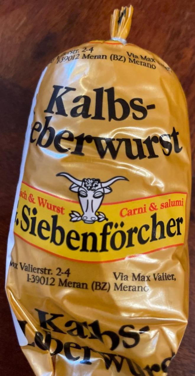 Fotografie - Kalbsleberwurst Siebenförcher