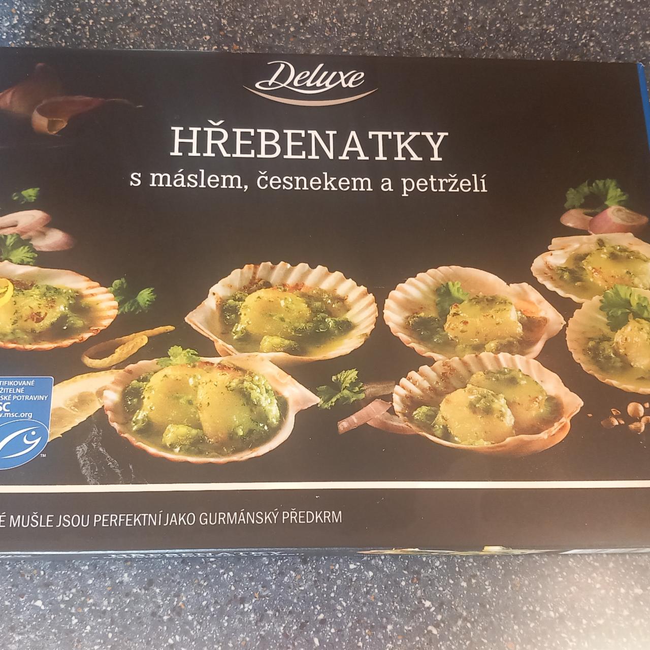 Fotografie - Hřebenatky s máslem, česnekem a petrzeli Lidl Deluxe