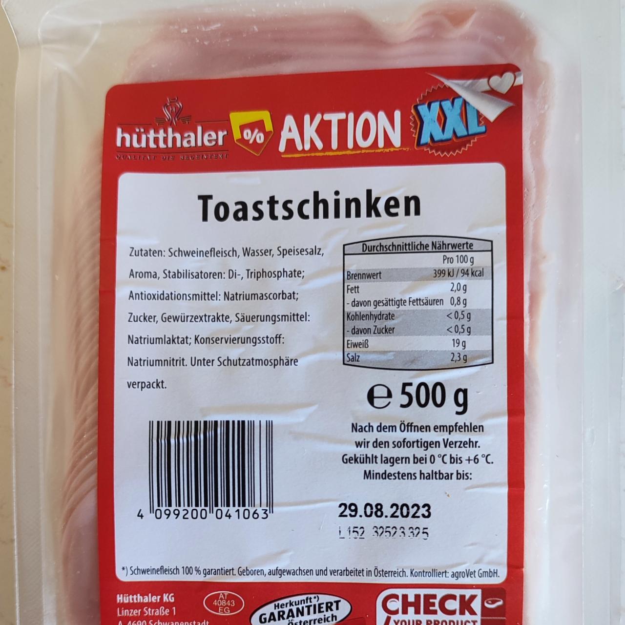 Fotografie - Toastschinken Hütthaler