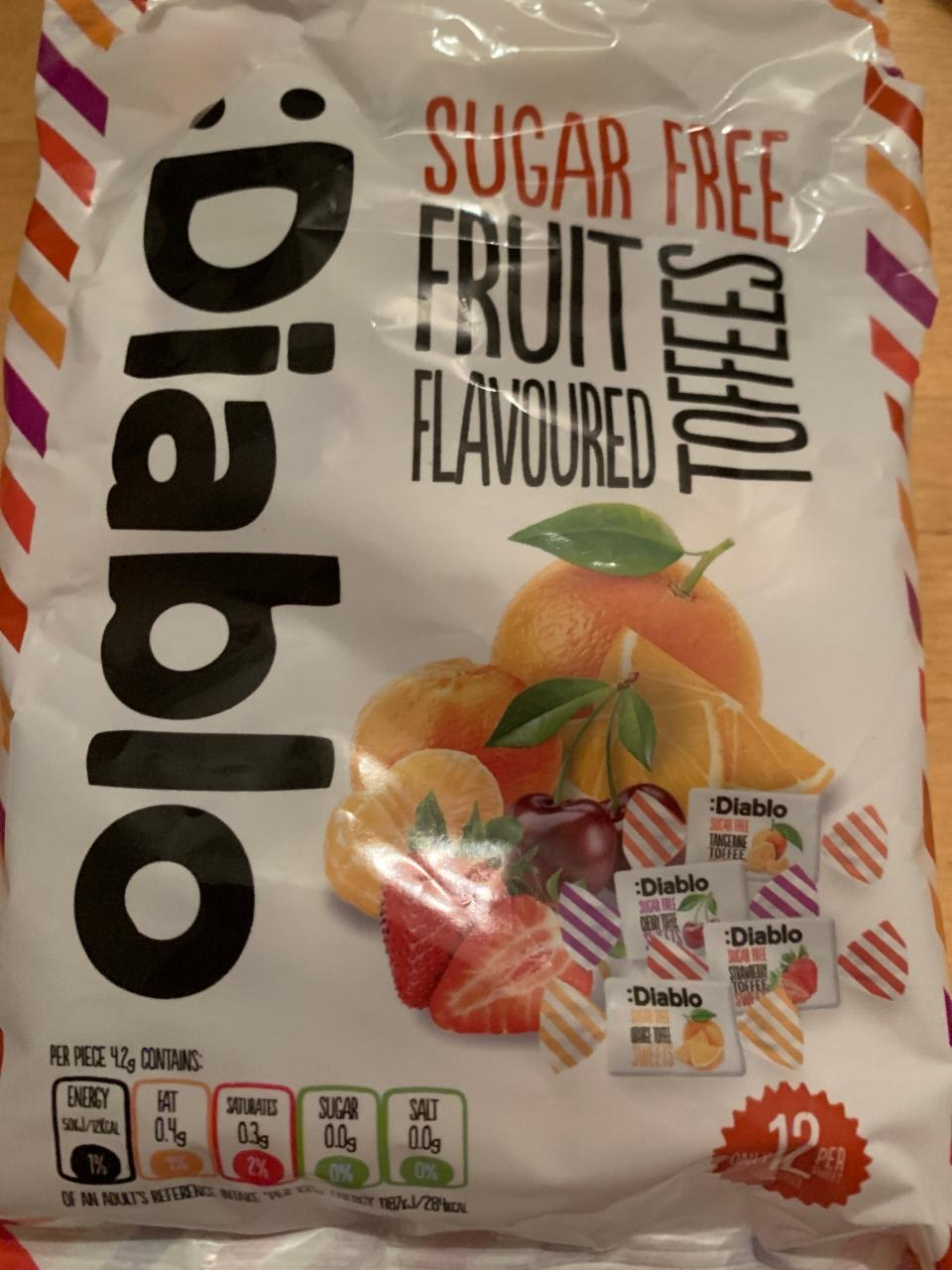 Fotografie - Sugar free fruit flavoured toffees Diablo