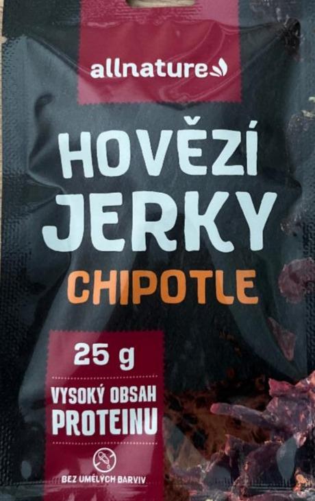 Fotografie - Hovězí jerky chipotle Allnature