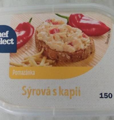 Fotografie - sýrová s kápií pomazánka Chef Select