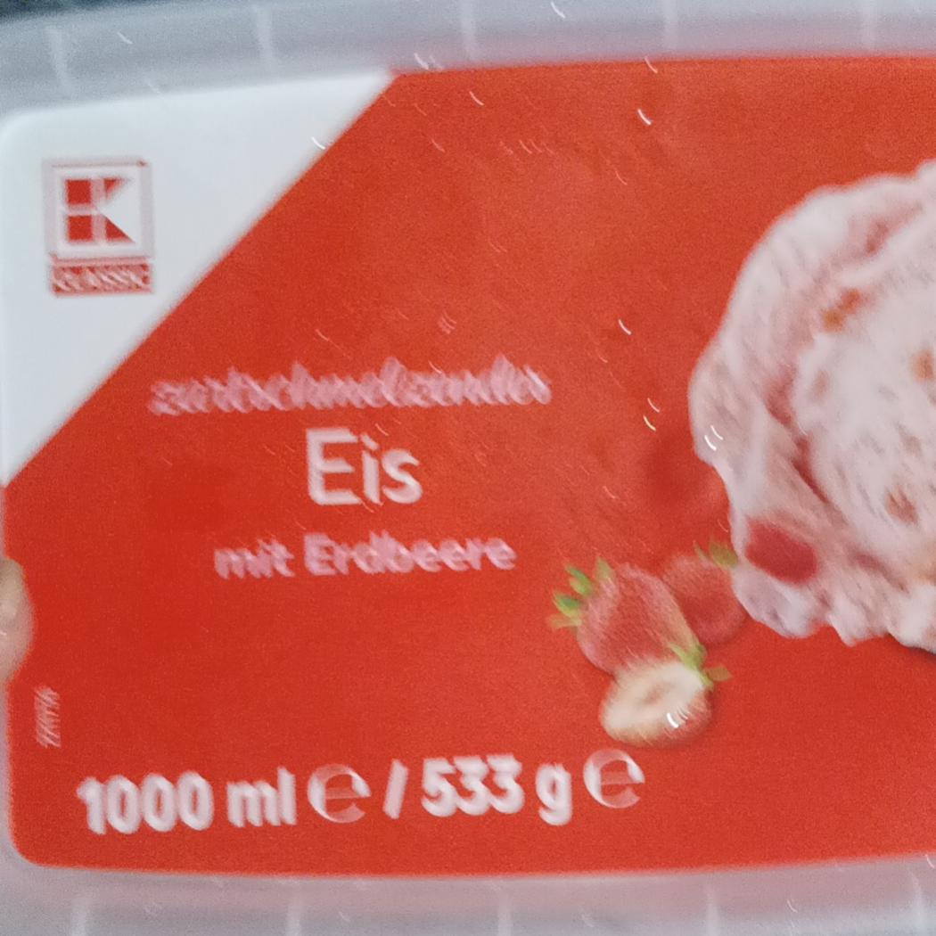 Fotografie - Eis mit Erdbeere K-Classic