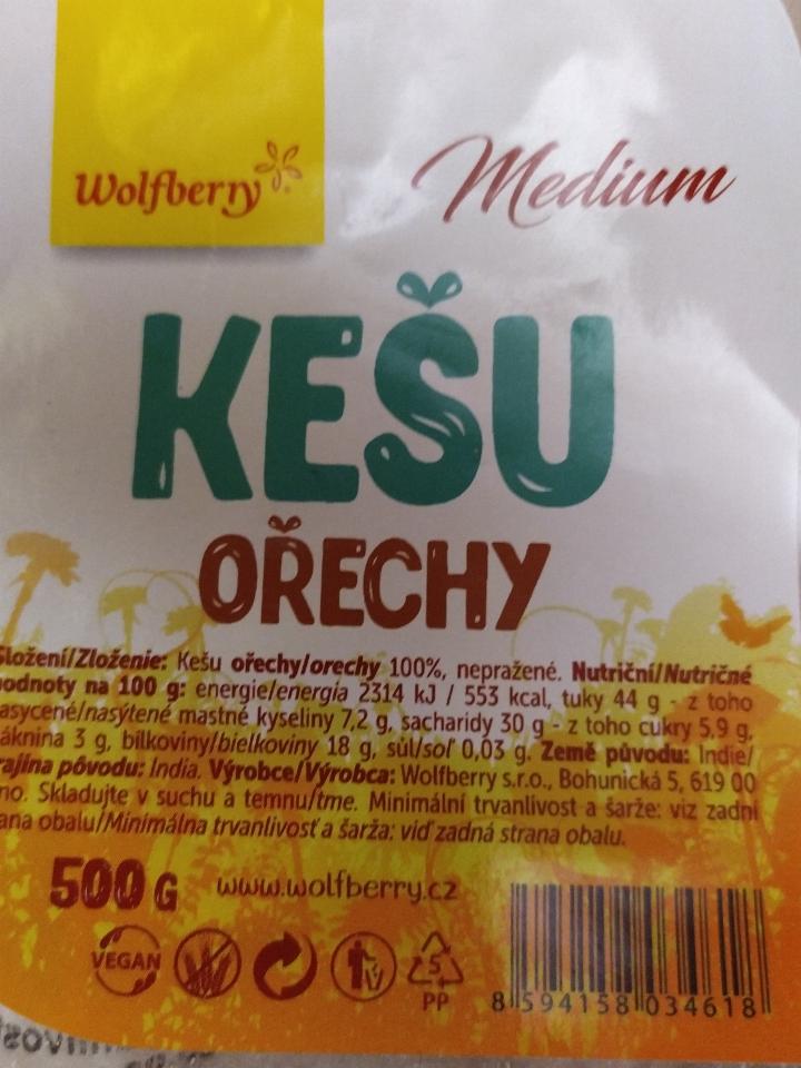 Fotografie - Kešu ořechy Medium Wolfberry