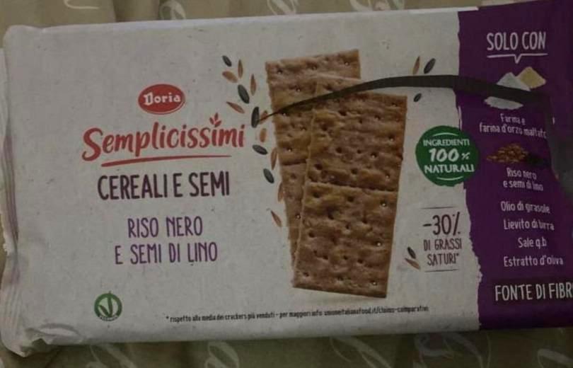 Fotografie - Semplicissimi cereali e semi riso Nero e semi di lino Doria