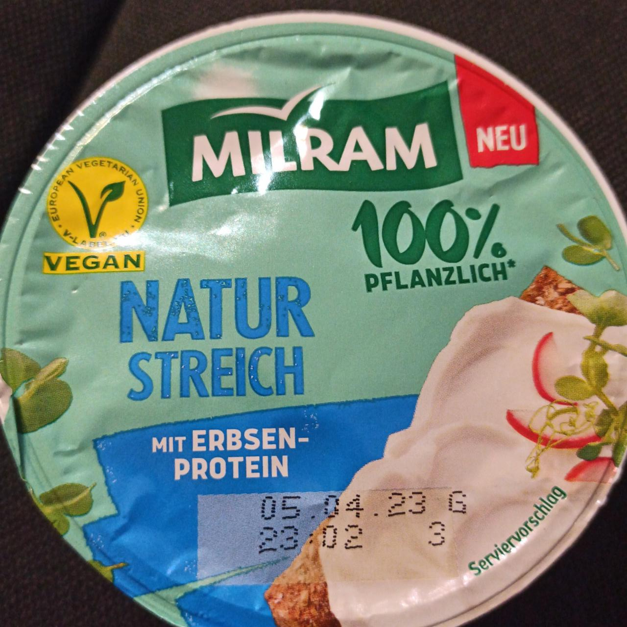 Fotografie - Natur Streich mit Erbsenprotein Milram