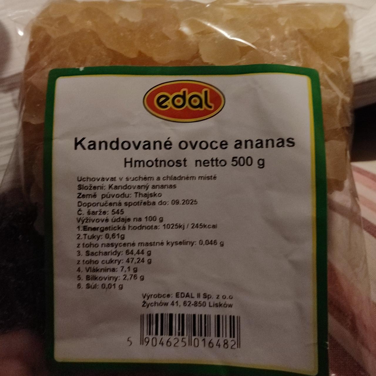 Fotografie - kandované ovoce ananas edal