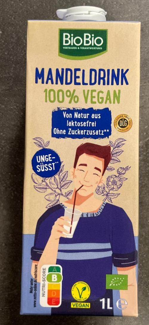 Fotografie - Mandeldrink 100% Vegan ungesüsst BioBio